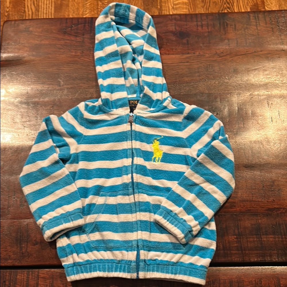 Polo by Ralph Lauren Kids Blue Striped Hoodie
